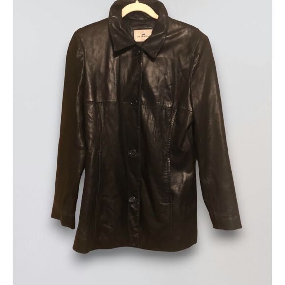 Lady Hathaway 100% Leather Blazer Jacket Size L - Picture 10 of 10